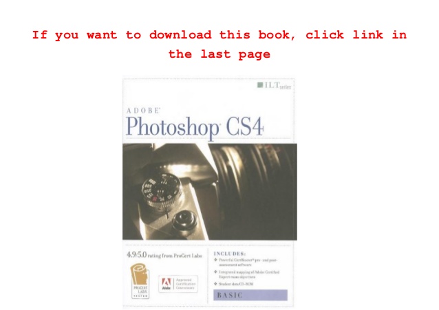 Photoshop Cs4 Manual Download